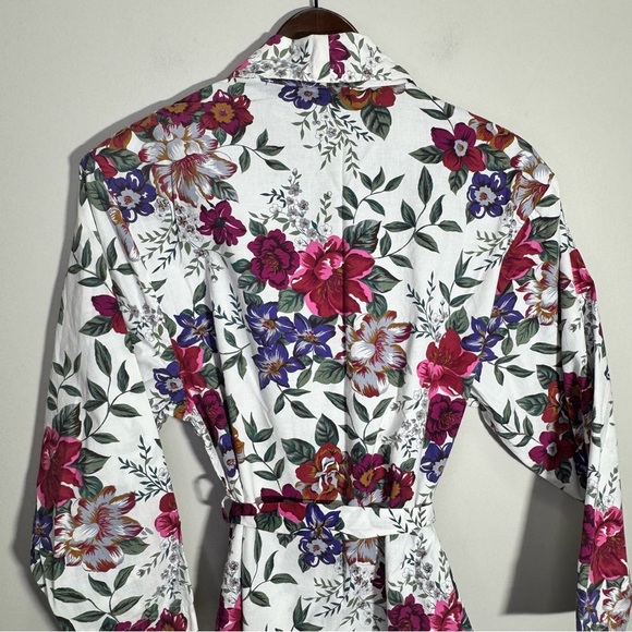 Victoria's Secret Gold Label Vintage Floral 100% Cotton Robe Size Small - Picture 6 of 12